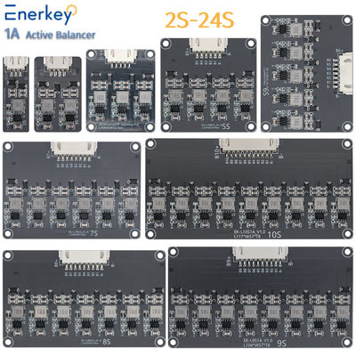 comprar 1A 2S - 24S Balanceador activo BMS Litio Lifepo4 Batería Balanceador BMS inductivo Fabricación en línea