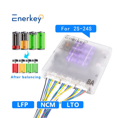 comprar Enerkey BT Mobile App Equalizador activo inteligente 8a Lifepo4 Balanceador de células activas para almacenamiento de energía RV Fabricación en línea