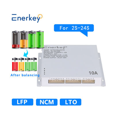 comprar Enerkey EK-24S10EB Smart Balancer Activo 10A 24S LCD Equalizador de batería de plomo ácido 24/36/48v/96v Fabricación en línea