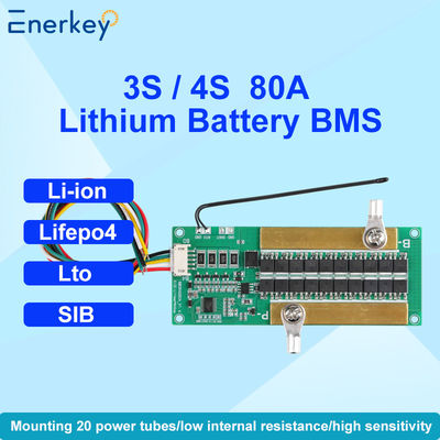 comprar Enerkey Standard NMC/LFP/LTO/SIB BMS 3S 4S 10A-80A Pico 150A con NTC y BMS de hardware de células de equilibrio Fabricación en línea