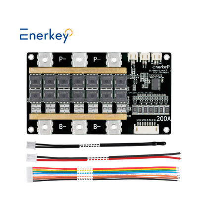 comprar Enerkey 6S 24V 200A placa de protección de PCB BMS para 6 paquetes 18650 Lifepo4 Batería para luz solar Fabricación en línea