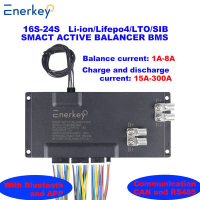 comprar Enerkey BMS Protección Vehículos eléctricos Smart BMS 16S 17S 18S 19S 20S 21S 22S 23S 24S 100A 200A 300A con 8A Balance activo Fabricación en línea