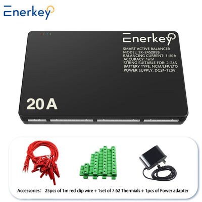 comprar Enerkey 20A Smart Balancer 4S 8S 12S 16S 20S 24S 40A 60A con CAN y Bluetooth Balanceador activo para vehículos eléctricos Fabricación en línea