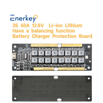 12.6V 3S 50A Balancedor activo BMS para paquete de baterías de litio ternario Sistema de almacenamiento doméstico