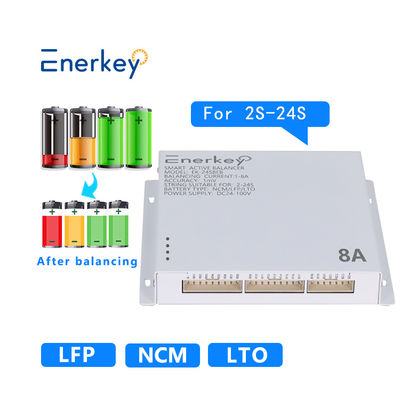 Enerkey 8s 10s 12s 16s 20s 8a Balanceador inteligente activo Batería de litio