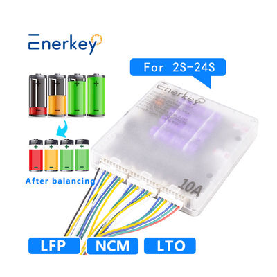 Enerkey Batería Balanceador Activo 10a 2s a 24s Litio Smart Equalizer 10a Para la bicicleta eléctrica