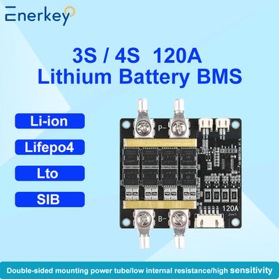 Enerkey Hardware BMS 3S 4S 12V 60A 80A 100A 120A LiFePO4 Batería PCB con equilibrio para motocicleta