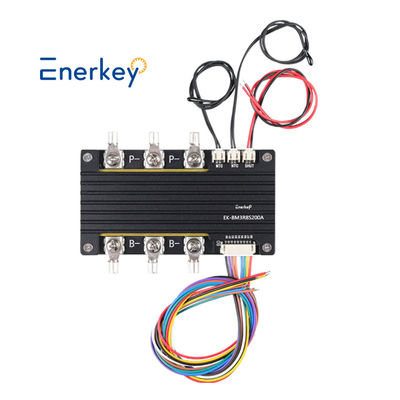 Enerkey 3.7V Li-ion Lifepo4 7S 24V 200A BMS Puerto común con medida de temperatura de equilibrio para carretillas elevadoras eléctricas