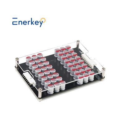 Enerkey 12S 13S 14S 15S 16S 5A Balanceador activo de batería con placa acrílica Li-ion / Lto / Lifepo4 Equalizer para automóviles eléctricos