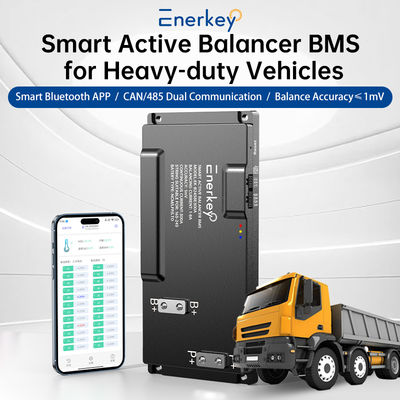 Tabla de protección de la batería 16S-24S 200A 250A 300A BMS con 8A Balance activo BT/CAN/RS485 para montacargas eléctricos Batería de litio Lifepo4